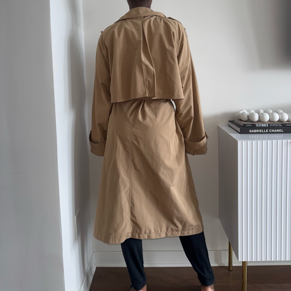 NWT Abercrombie & Fitch Classic Trench Coat in Tan - Picture 8 of 12